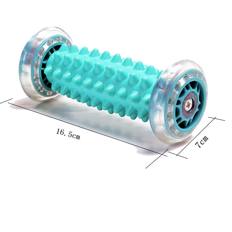 Firm Foam Roller with Resistance Holder,Foot Massager Roller, 4 pcs resistance band, 2 pcs resistance band for back