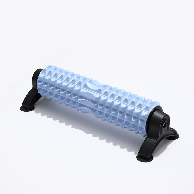 Firm Foam Roller with Resistance Holder,Foot Massager Roller, 4 pcs resistance band, 2 pcs resistance band for back