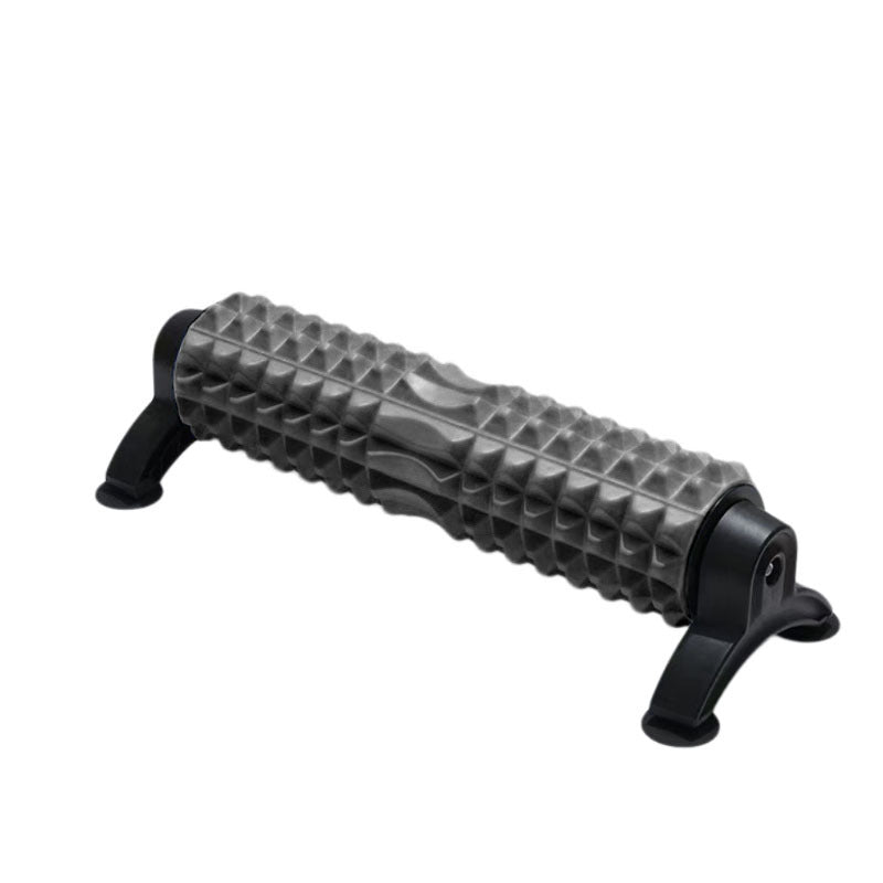 Firm Foam Roller with Resistance Holder,Foot Massager Roller, 4 pcs resistance band, 2 pcs resistance band for back